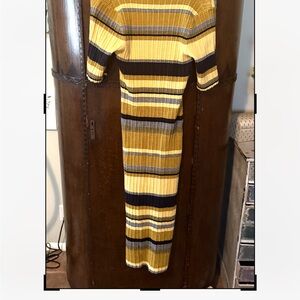 Vibrant Striped V-Neck Sweater